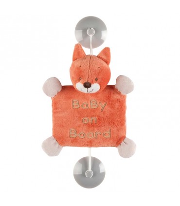آویز هشدار کودک روباه ناتو Nattou Baby on board Oscar the Fox