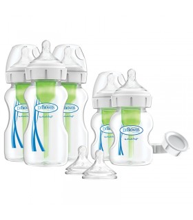 ست آغازین 12 تکه آپشن پهن دکتر براون Dr Brown’s Natural Flow Options+ Feeding Set