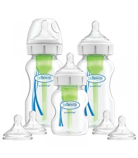 ست آغازین 9 تکه آپشن پهن دکتر براون Dr Brown’s Natural Flow Options+ Feeding Set