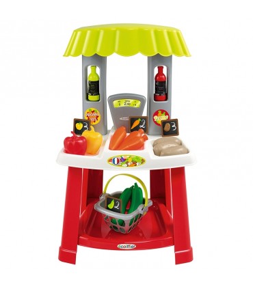 غرفه میوه فروشی با سبد خرید اکوئی فیر Ecoiffier Market Stall with Carrying Basket