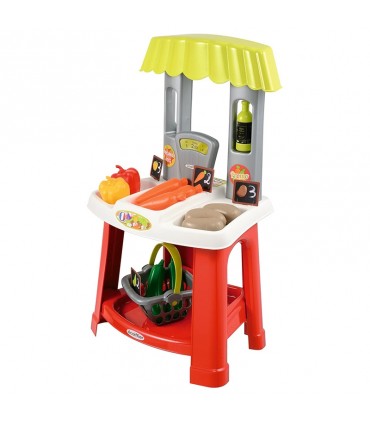 غرفه میوه فروشی با سبد خرید اکوئی فیر Ecoiffier Market Stall with Carrying Basket