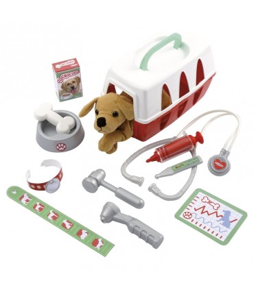 چرخ دستی دامپزشکی با تجهیزات کامل اکوئی فیر Ecoiffier Veterinary Clinic