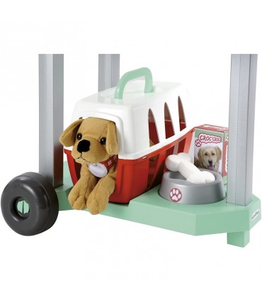 چرخ دستی دامپزشکی با تجهیزات کامل اکوئی فیر Ecoiffier Veterinary Clinic