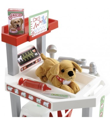 چرخ دستی دامپزشکی با تجهیزات کامل اکوئی فیر Ecoiffier Veterinary Clinic