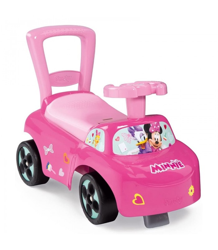 راکر کودک-ماشين واكر صورتي Smoby Minnie Car Ride-On-فروشگاه کودکو