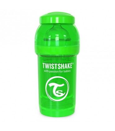 شیشه شیر آنتی کولیک 180 میل تویست شیک TwistshakeAnti Colic Bottle 180ml Green
