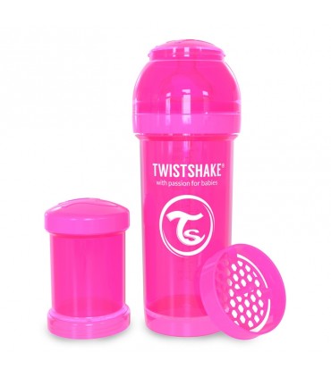 شیشه شیر آنتی کولیک 260 میل تویست شیک TwistshakeAnti Colic Bottle 260ml Pink