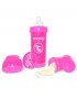 شیشه شیر آنتی کولیک 260 میل تویست شیک TwistshakeAnti Colic Bottle 260ml Pink
