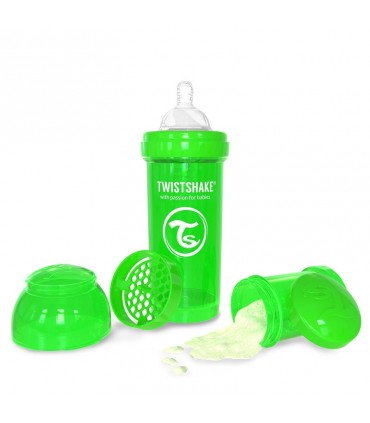 شیشه شیر آنتی کولیک 260 میل تویست شیک TwistshakeAnti Colic Bottle 260ml Green