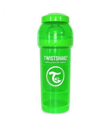شیشه شیر آنتی کولیک 260 میل تویست شیک TwistshakeAnti Colic Bottle 260ml Green