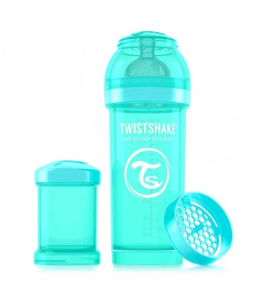 شیشه شیر آنتی کولیک 260 میل تویست شیک TwistshakeAnti Colic Bottle 260ml Turquoise