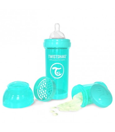 شیشه شیر آنتی کولیک 260 میل تویست شیک TwistshakeAnti Colic Bottle 260ml Turquoise