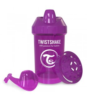 لیوان آبمیوه خوری 300 میل بنفش تویست شیک Twistshake Crawler Cup 300ml Purple