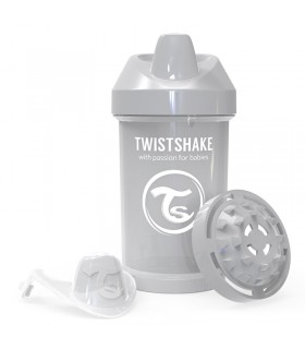 لیوان آبمیوه خوری 300 میل طوسی پاستلی تویست شیک Twistshake Crawler Cup 300ml Pastel Grey