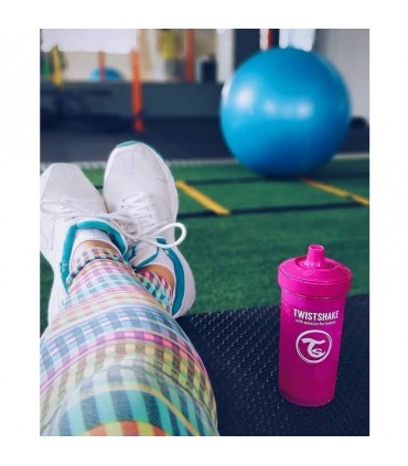 لیوان آبمیوه خوری 360 میل تویست شیک Twistshake Crawler Cup 360ml Pink