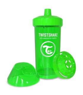لیوان آبمیوه خوری 360 میل سبز تویست شیک Twistshake Crawler Cup 360ml Green