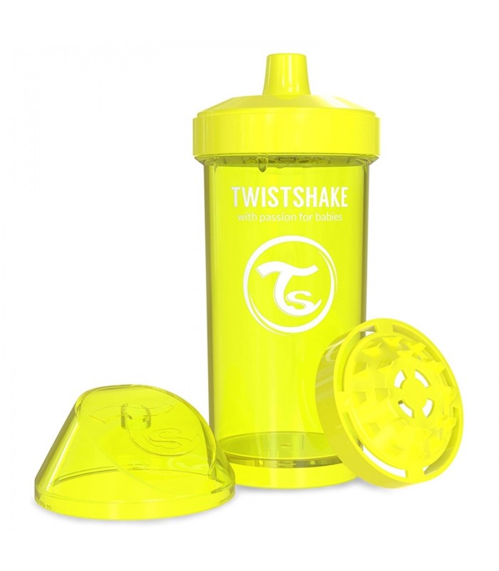 لیوان آبمیوه خوری 360 میل تویست شیک Twistshake Crawler Cup 360ml Yellow