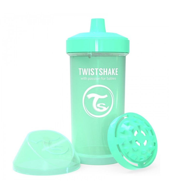 لیوان آبمیوه خوری 360 میل تویست شیک Twistshake Crawler Cup 360ml Pastel Green