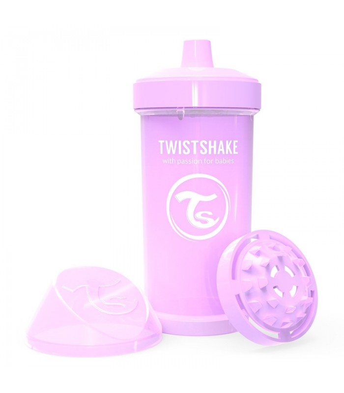 لیوان آبمیوه خوری 360 میل تویست شیک Twistshake Crawler Cup 360ml Pastel Purple