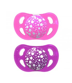 پستانک دو عددی 0 تا 6 ماه تویست شیک Twistshake 2x Mini Pacifier, 0-6 Months, Pink Purple