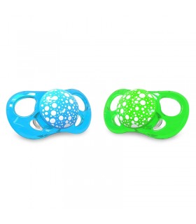 پستانک دو عددی 0 تا 6 ماه تویست شیک Twistshake 2x Mini Pacifier 0-6 Months Blue Green