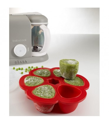 محفظه غذا 6 وعده ای ب آ با Béaba Multiportions Storage Tray Paprika