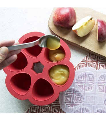 محفظه غذا 6 وعده ای ب آ با Béaba Multiportions Storage Tray Paprika