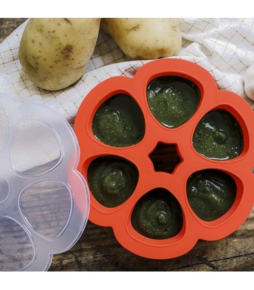 محفظه غذا 6 وعده ای ب آ با Béaba Multiportions Storage Tray Paprika