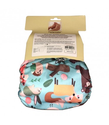 شورت آموزشی طرح حیوانات جنگل رنگ آبی Cartebaby Baby Reusable Diaper