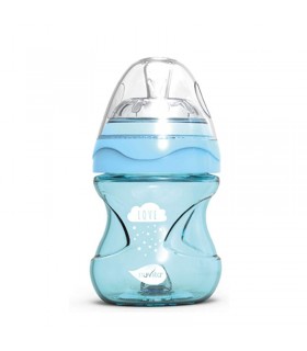 شیشه شیر ضد نفخ 150 میل نوویتا آبی Nuvita Mimic Cool Baby Bottle