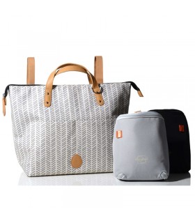 کیف لوازم سانتن طوسی طرحدار پاکاپاد Pacapod Saunton Dove