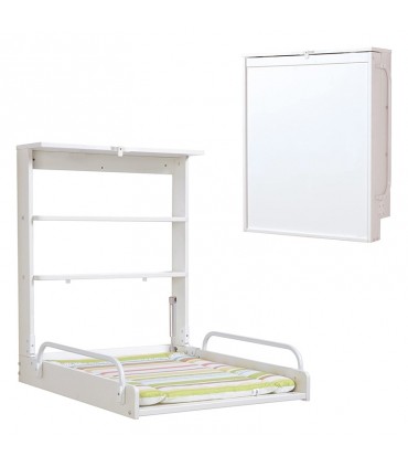 میز تعویض دیواری سفید ربا Roba Fold Down Baby Changing Table