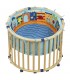 پارک بازی گرد چوبی ربا Roba Playpen Round Beech