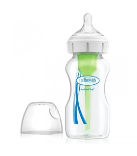 شیشه شیر پیرکس 270 میل دکتر براون Dr Brown's Wide-Neck Options 270ml Baby Bottle