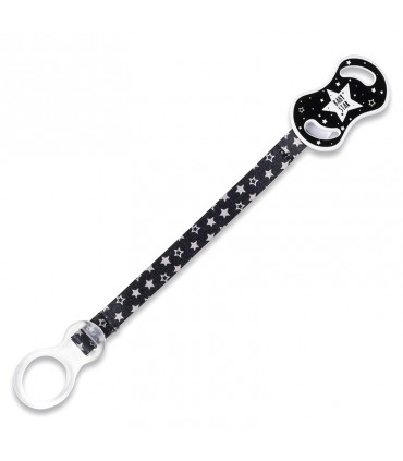 بند پستانک با حلقه سیلیکونی نوویتا رنگ مشکی Nuvita Pacifier