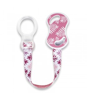 بند پستانک با حلقه سیلیکونی نوویتا رنگ صورتی Nuvita Pacifier