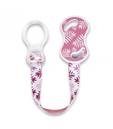 بند پستانک با حلقه سیلیکونی نوویتا رنگ صورتی Nuvita Pacifier