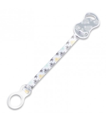 بند پستانک با حلقه سیلیکونی نوویتا رنگ طوسی Nuvita Pacifier