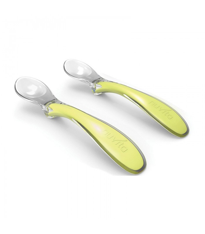 ست 2 عددی قاشق سیلیکونی سبز نوویتا Nuvita Set of Silicone Spoons