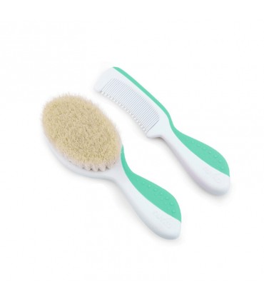 ست شانه و برس سبز نوویتا Nuvita Baby Hair Styling Kit