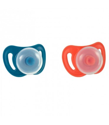 پستانک 2 عددی 6-0 ماه ارتودنسی نارنجی آبی یومه Umee Ballon