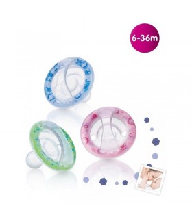 پستانک 6 تا 36 ماه نوبی Nuby Silicone Pacifier Natural Flex