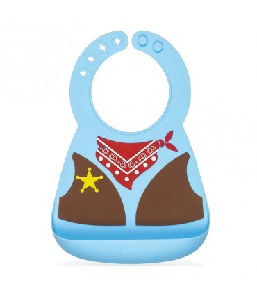 پیشبند سیلیکونی 3D نوبی Nuby 3D Silicone Bib