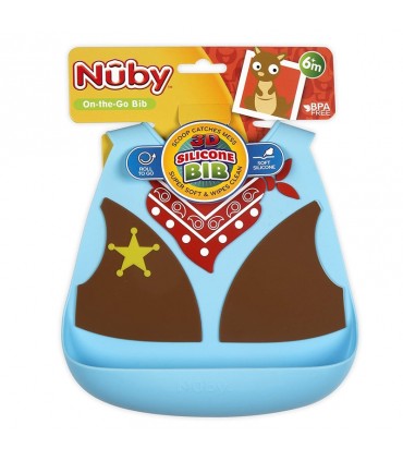 پیشبند سیلیکونی 3D نوبی Nuby 3D Silicone Bib