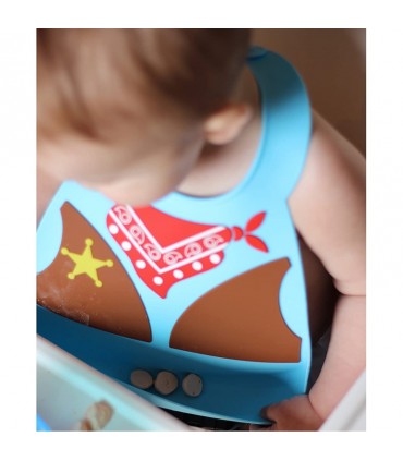 پیشبند سیلیکونی 3D نوبی Nuby 3D Silicone Bib