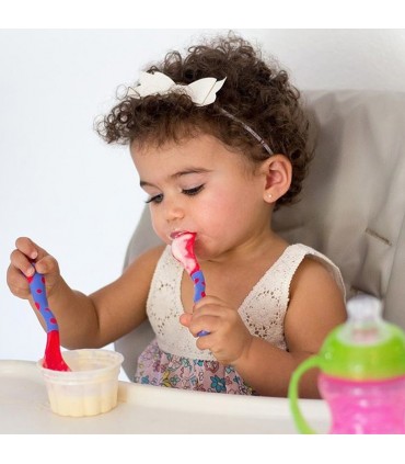 Nuby  قاشق و چنگال شروع کننده  براي سال دوم
