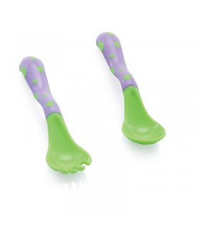 Nuby  قاشق و چنگال شروع کننده  براي سال دوم