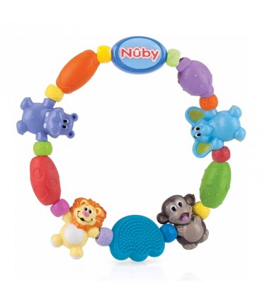 دندانگير حلقه ای طرح دوستان سافاری نوبی Nuby Teether