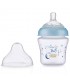 شیشه شیر طلق 180 میل آبی نوبی Nuby Wide Neck Bottle