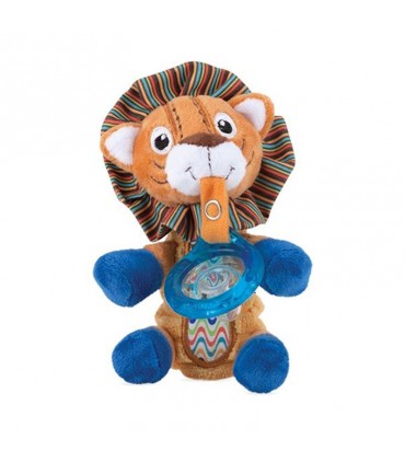 پستانک بادامی 6-0 ماه با آویز عروسکی نوبی Nuby Pacifier with